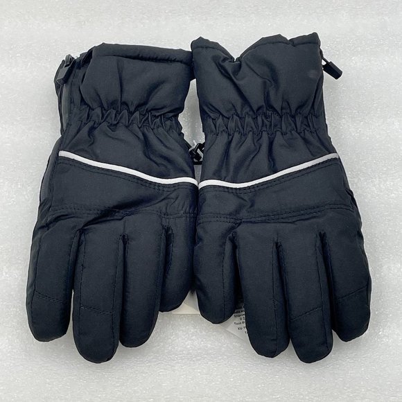 Andy & Evens Kids Zipper Gloves in Black, Size 5-6 - Picture 1 of 7